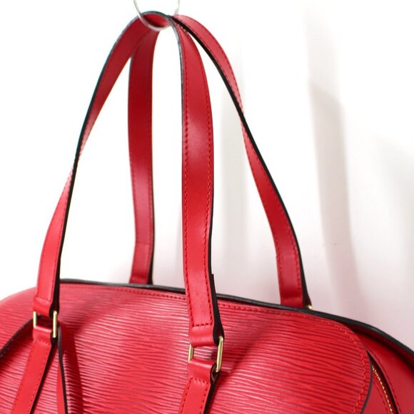 Louis Vuitton Soufflot Shoulder Epi Leather Castilean Red Pochette LV Barrel Bag - Picture 3 of 10